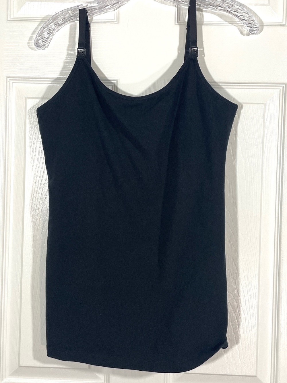 LOVE by GAP Nursing Black Camisole Tank Top Size Medium Adjustable Straps - Picture 2 of 6